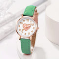Internet Celebrity Cute Style Watch for Female Students Korean Version Simple Girlfriends Cute Heart Piercing Quartz Wristwatch Wholesale