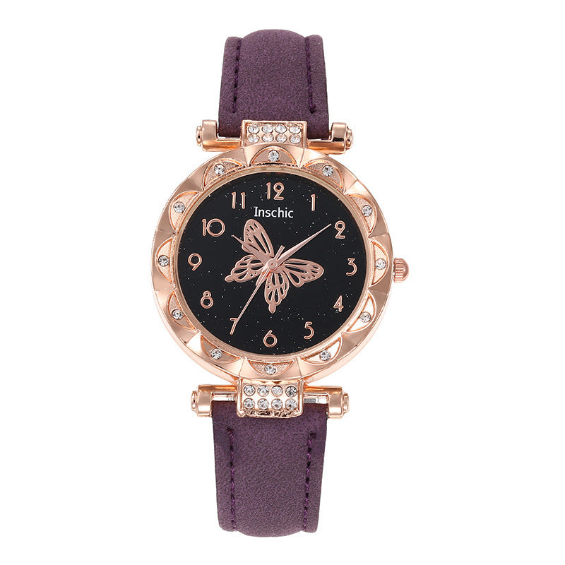 Cross-border E-commerce Hot-selling Women's Watch Large Butterfly Casual Decorative Watch High-end Quartz Watch for Women Wholesale