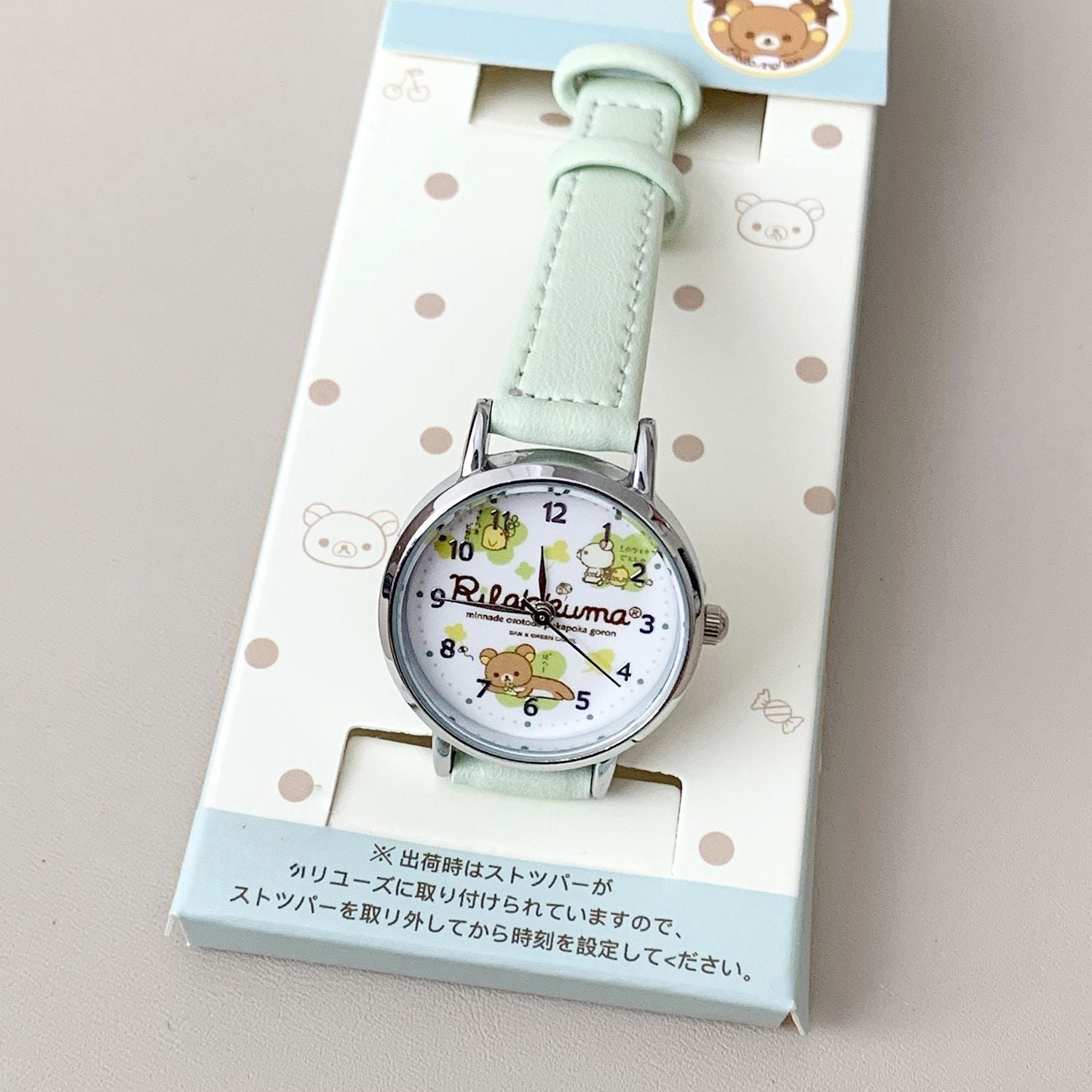 Japanese Style Hot Sale Rilakkuma Watch for Women Simple Cartoon Girl Watch Cute Student Party Women's Wristwatch Wholesale