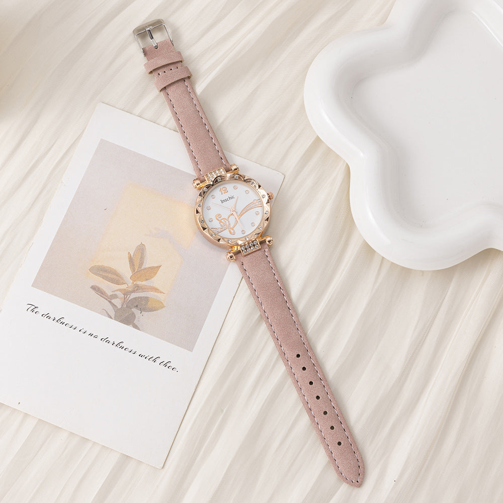 New Cross-Border Trade Watch Simple Niche Fashion Quartz Watch Hot-Selling Retro Women's Watch