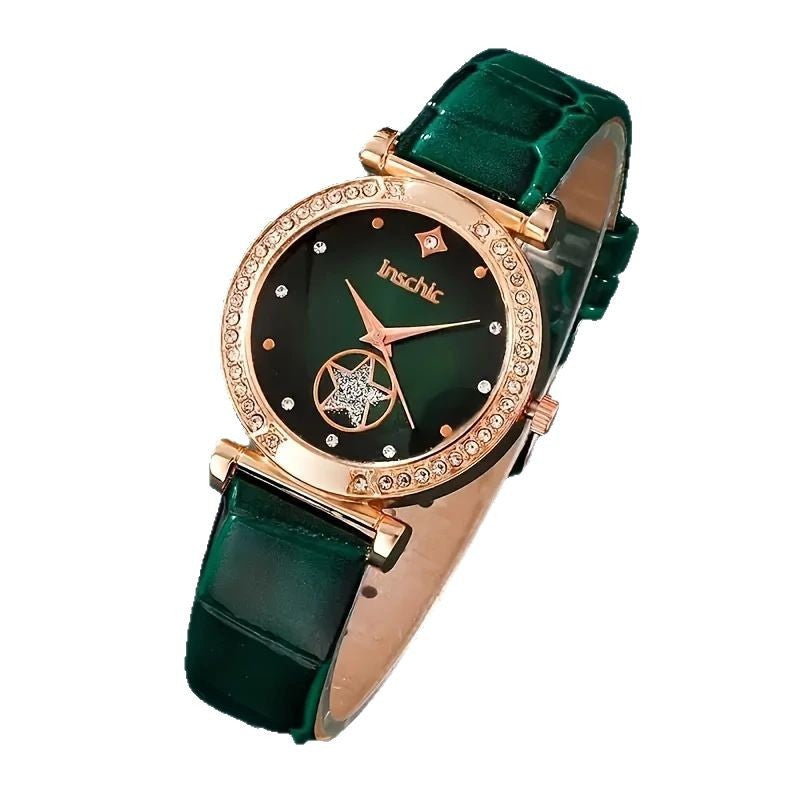 Cross-border E-commerce Watch Set Factory Wholesale Women's Watch Quartz Watch Gift Box Fashion Trendy Watch Set