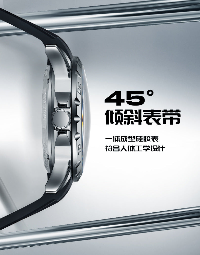 Mark Huafei MarkFairwhale Brand Men's Watch Fully Automatic Skeleton Mechanical Watch Hot-Selling Cross-Border Factory