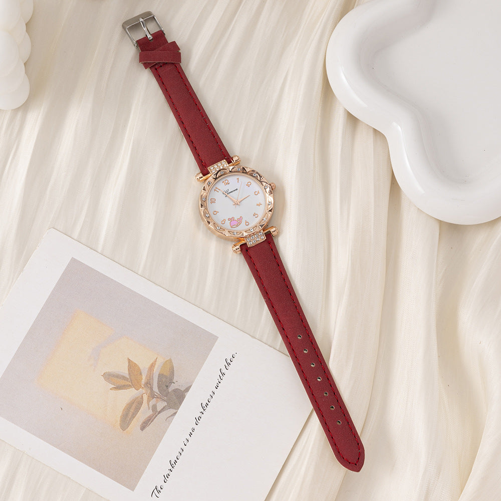 Korean Style Student Temperament In Stock Factory Direct Sale Foreign Trade Women's Hot Fashion Simple Trendy Women's Quartz Watch