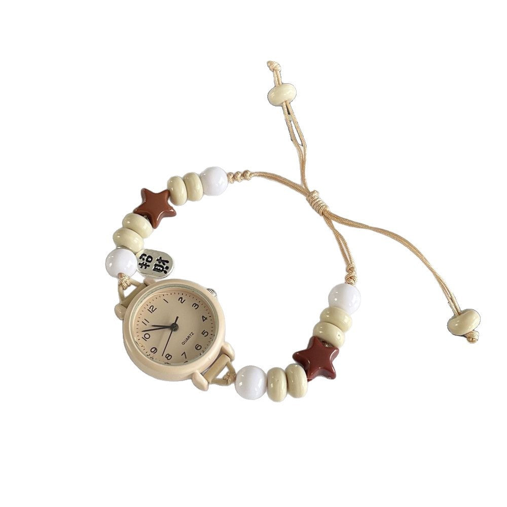 E-commerce hot-selling product Ins Student Watch Dopamine Small Artistic Watch for Female Students High-end Exam Watch