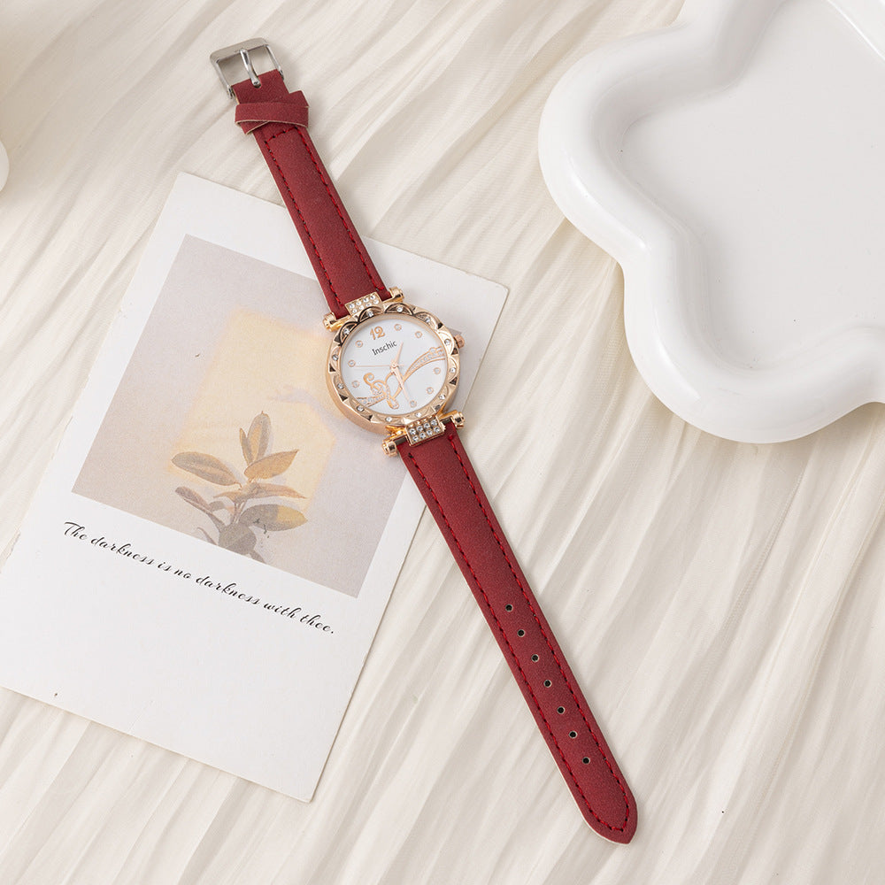 New Cross-Border Trade Watch Simple Niche Fashion Quartz Watch Hot-Selling Retro Women's Watch