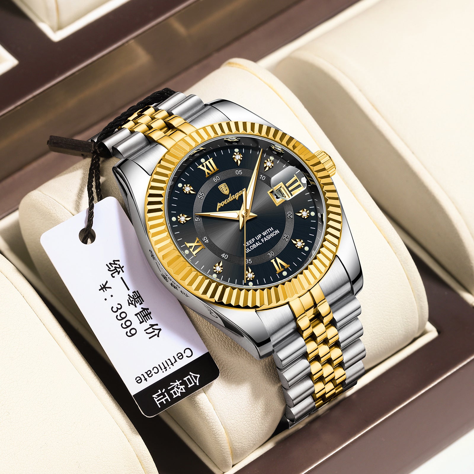 Swiss Brand Luxury Men's Watch New Business Quartz Wristwatch Men's Live Streaming Export Hot Item Dropshipping