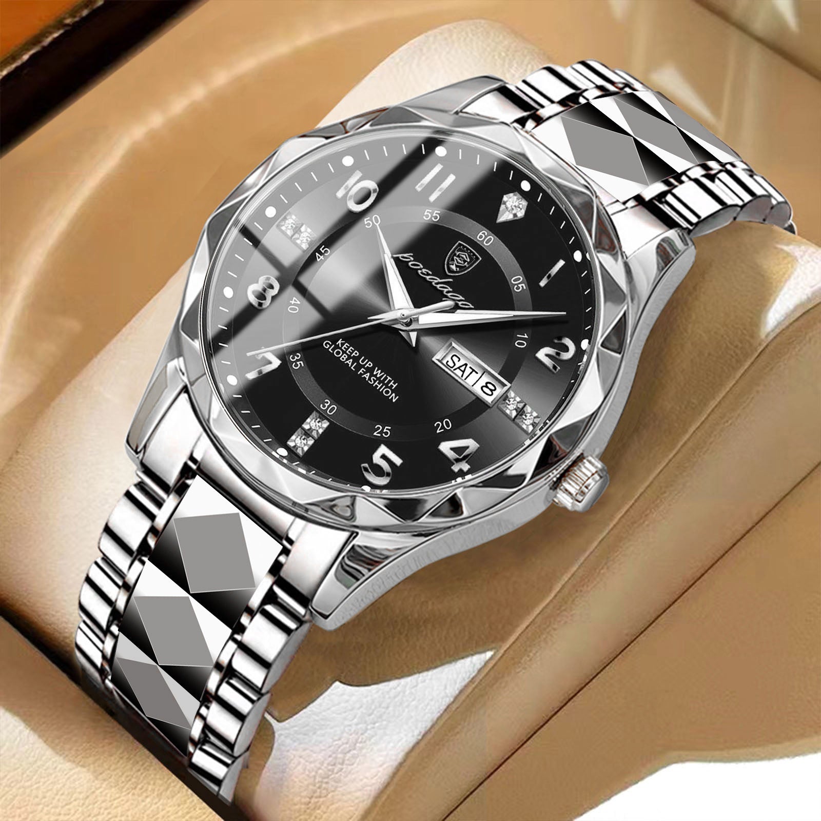 Swiss Brand New Men's Watch Luxury Waterproof Luminous Quartz Wristwatch Live Streaming Foreign Trade Hot Item Dropshipping