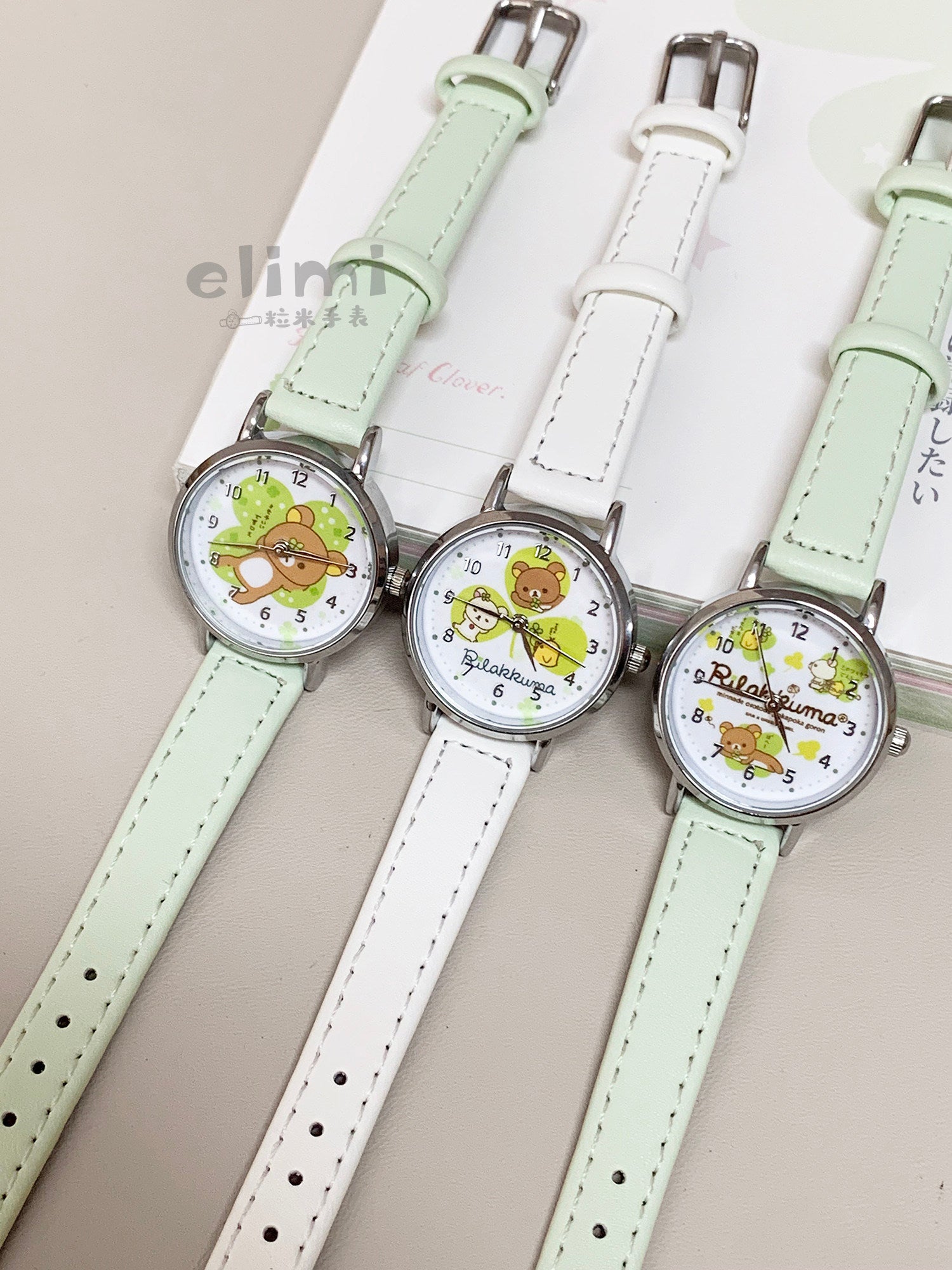 Japanese Style Hot Sale Rilakkuma Watch for Women Simple Cartoon Girl Watch Cute Student Party Women's Wristwatch Wholesale
