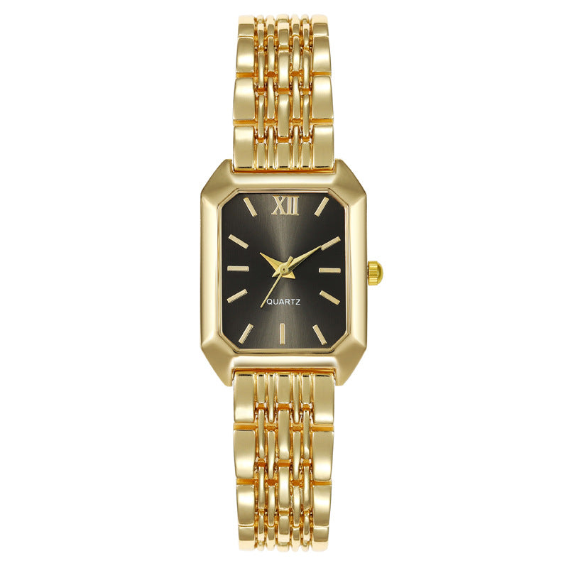 Foreign Trade New Women's Watch Female Student Glass Quartz Watch Wholesale Casual Fashion Women's Watch Square Women's Watch