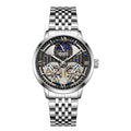 Mark Huafei/Mark Fairwhale Fully Automatic Men's Mechanical Watch with Steel Band and Dual Flywheel for Export