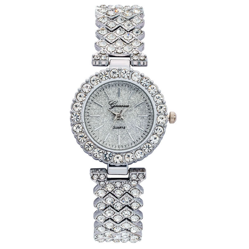 Foreign Trade Hot-Selling Fashion Diamond-Studded Women's Watch High-End Luxury Goddess Bracelet Watch Women's Versatile Quartz Wristwatch