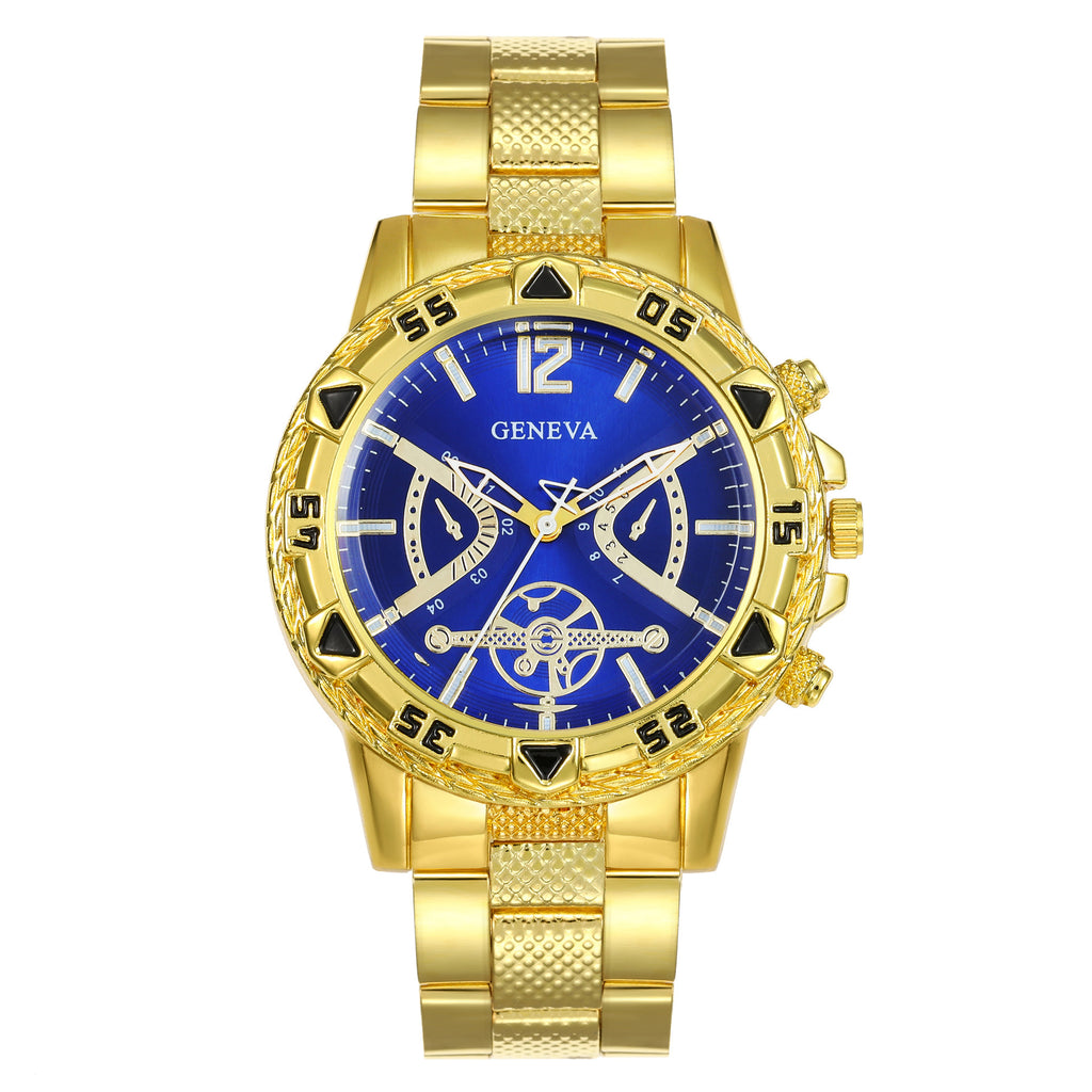 Cross-border Hot-Selling Men's Watch Set High-End Men's Business Watch Men's Gift Watch Four-Piece Set Wholesale