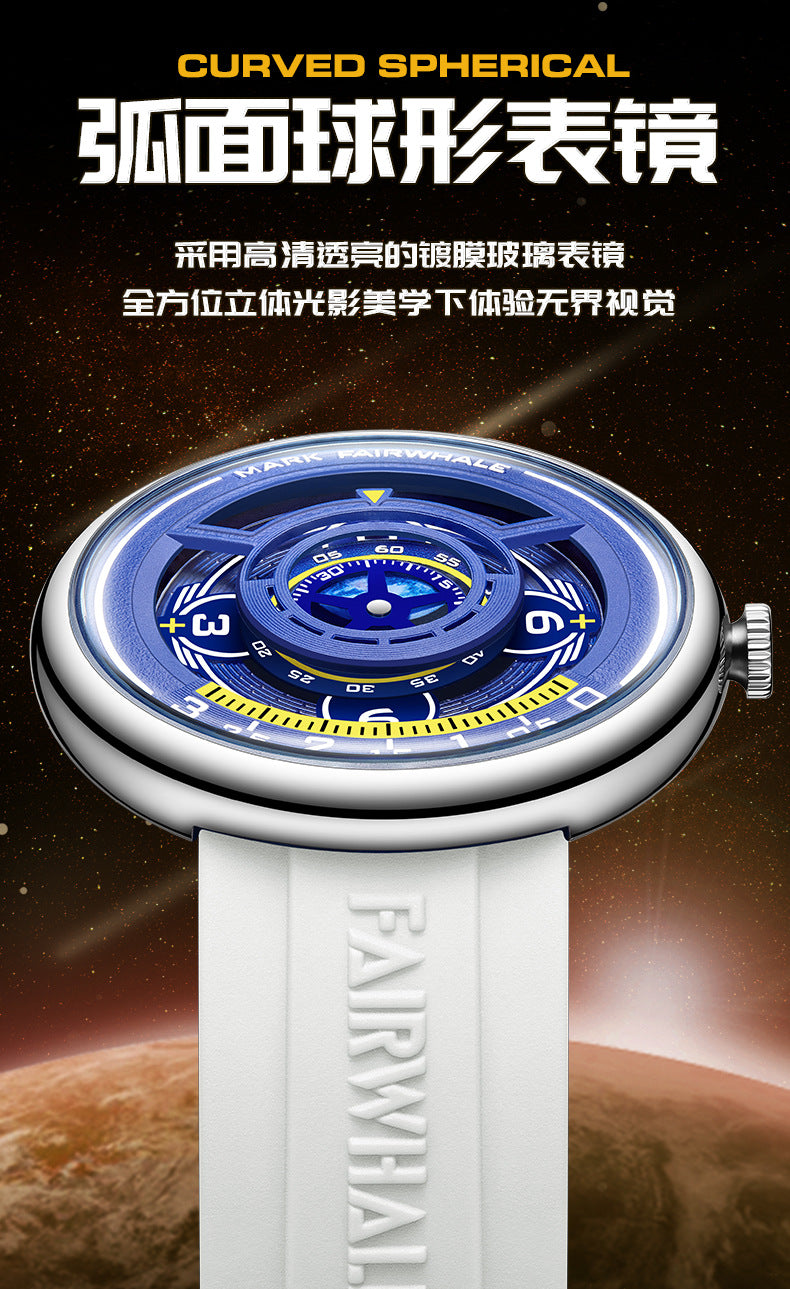 Mark Huafei Mark Fairwhale Watch brand new trendy stylish waterproof luminous quartz wristwatch