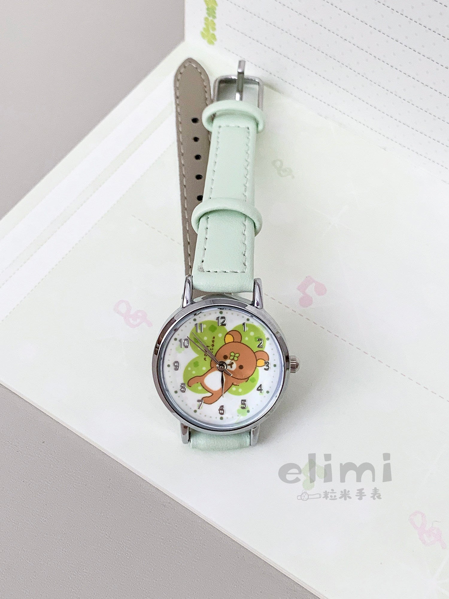 Japanese Style Hot Sale Rilakkuma Watch for Women Simple Cartoon Girl Watch Cute Student Party Women's Wristwatch Wholesale