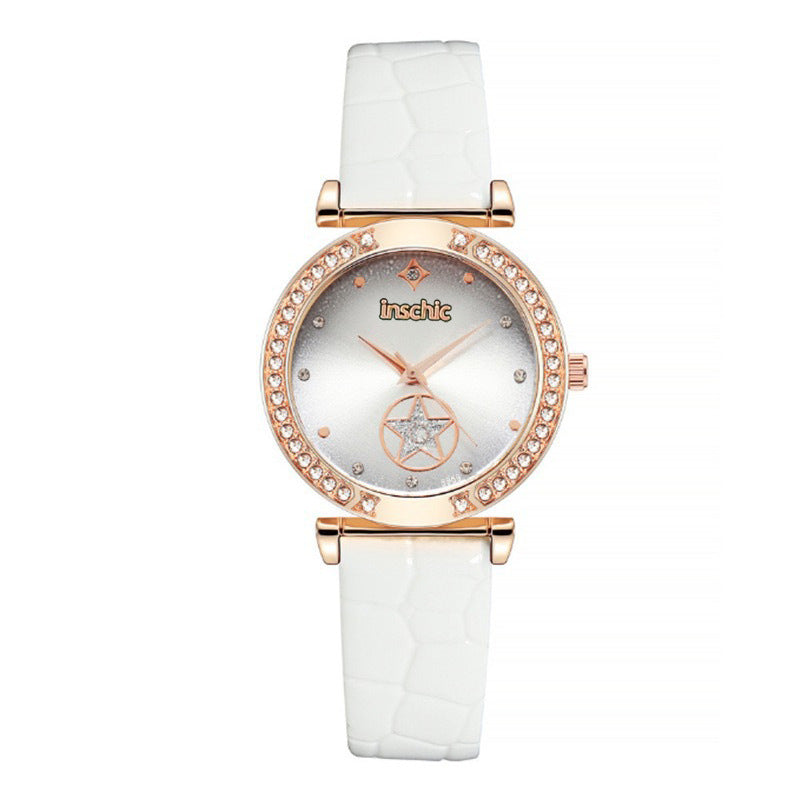 Cross-border E-commerce Watch Set Factory Wholesale Women's Watch Quartz Watch Gift Box Fashion Trendy Watch Set