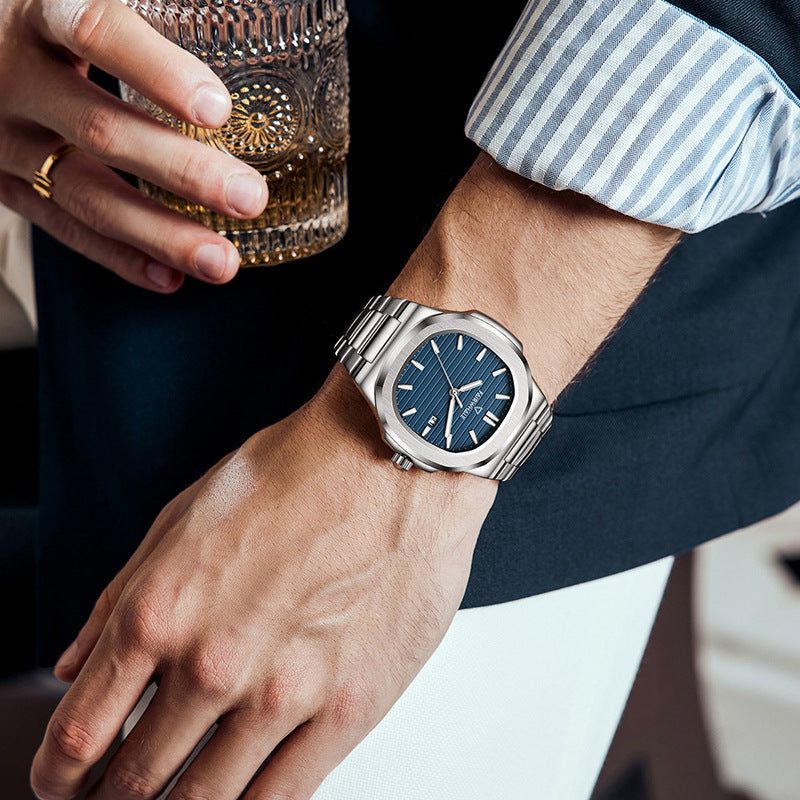 Mark Huafei Mark Fairwhale Men's Watch Business Simple Quartz Watch Popular Nautilus Watch