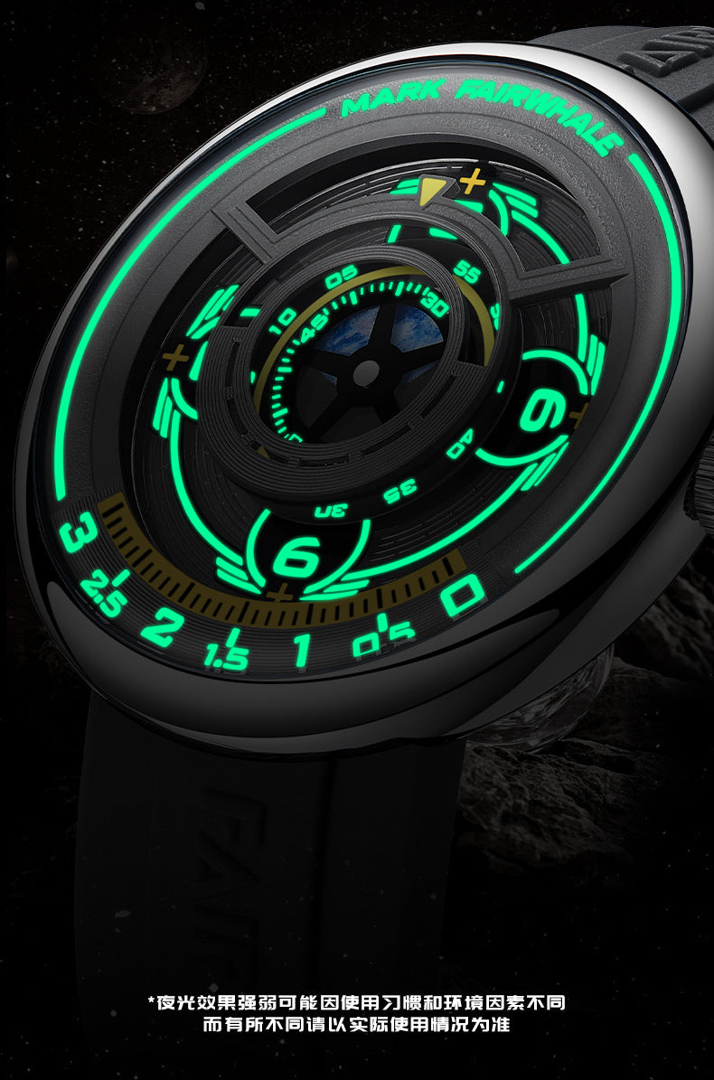 Mark Huafei Mark Fairwhale Watch brand new trendy stylish waterproof luminous quartz wristwatch