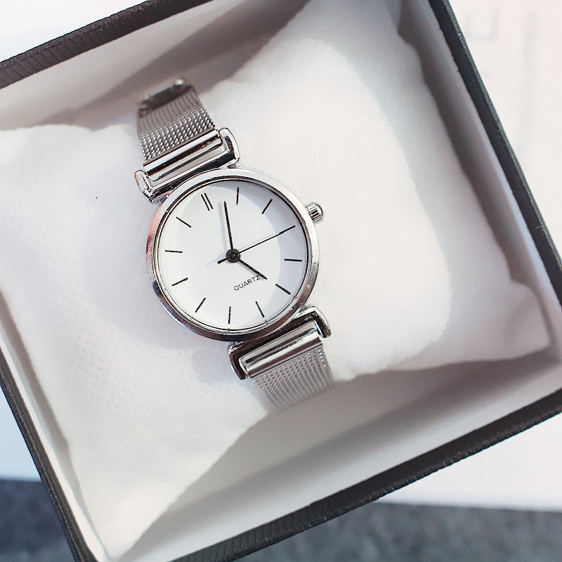 Southeast Asia Cross-Border Women's Watches Wholesale Mesh Strap Watches Women's Light Luxury Niche Quartz Watches Women's Watches