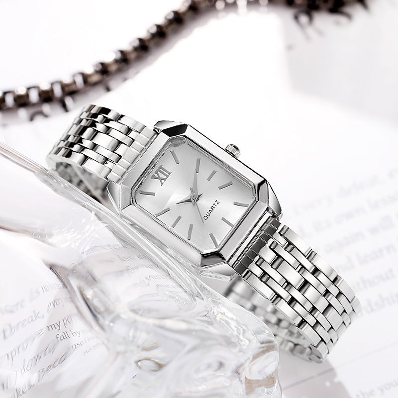 Foreign Trade New Women's Watch Female Student Glass Quartz Watch Wholesale Casual Fashion Women's Watch Square Women's Watch