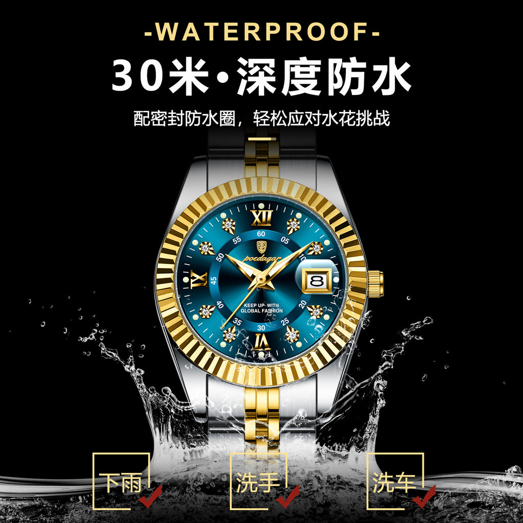 Swiss Brand Luxury Women's Watch New Waterproof Luminous Quartz Wristwatch Live Export Hot Item Dropshipping