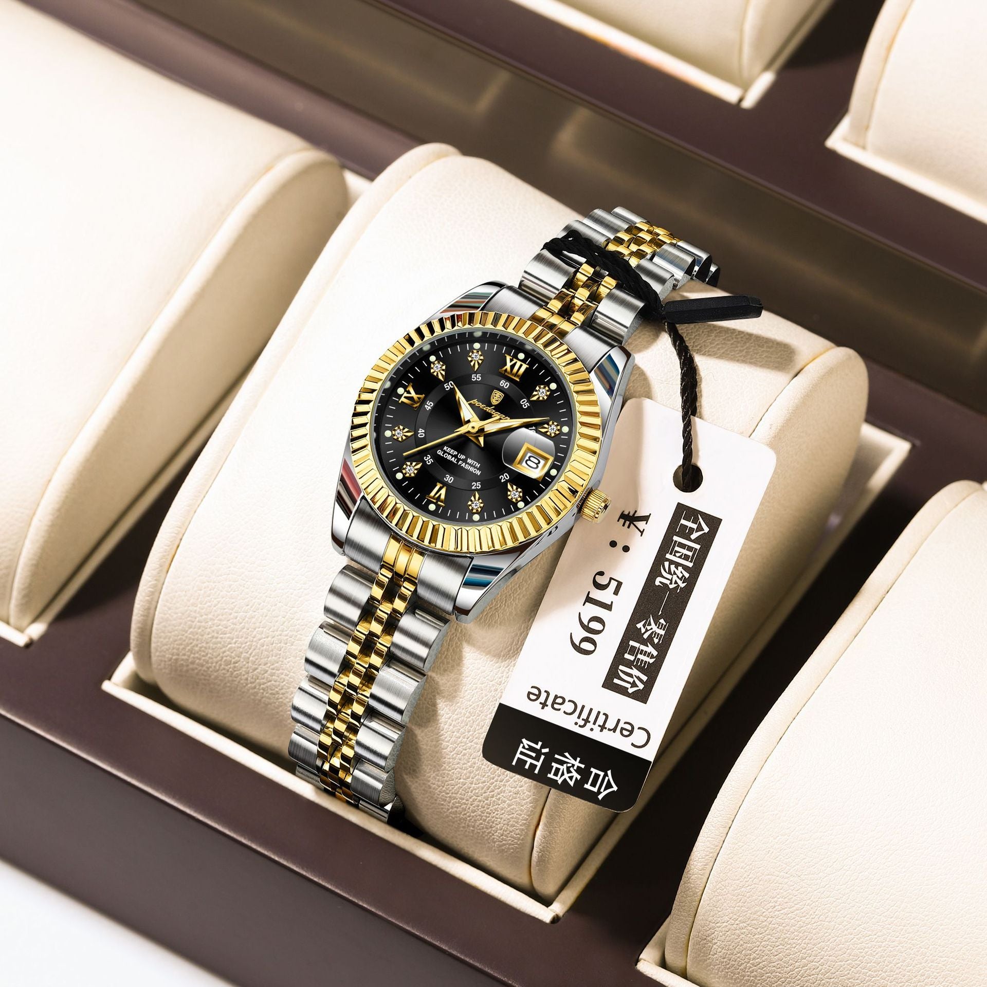 Swiss Brand Luxury Women's Watch New Waterproof Luminous Quartz Wristwatch Live Export Hot Item Dropshipping