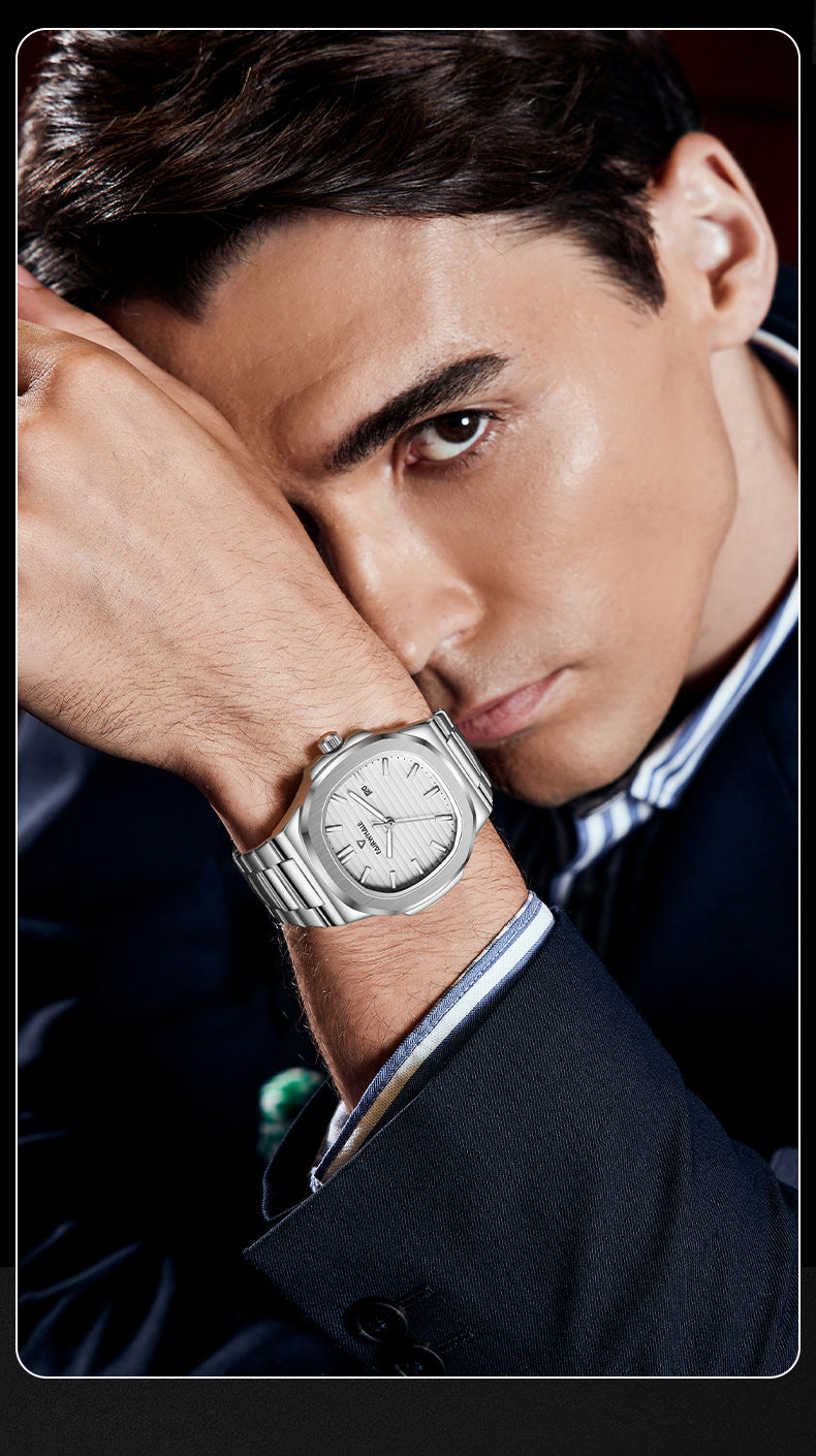 Mark Huafei Mark Fairwhale Men's Watch Business Simple Quartz Watch Popular Nautilus Watch