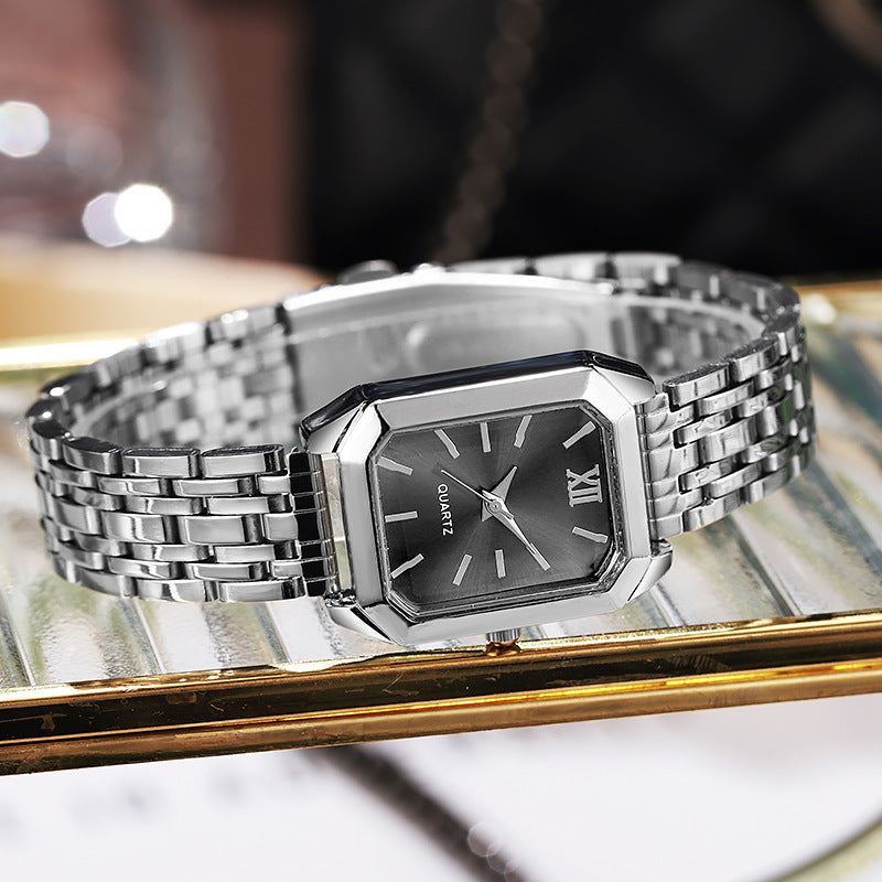 Foreign Trade New Women's Watch Female Student Glass Quartz Watch Wholesale Casual Fashion Women's Watch Square Women's Watch