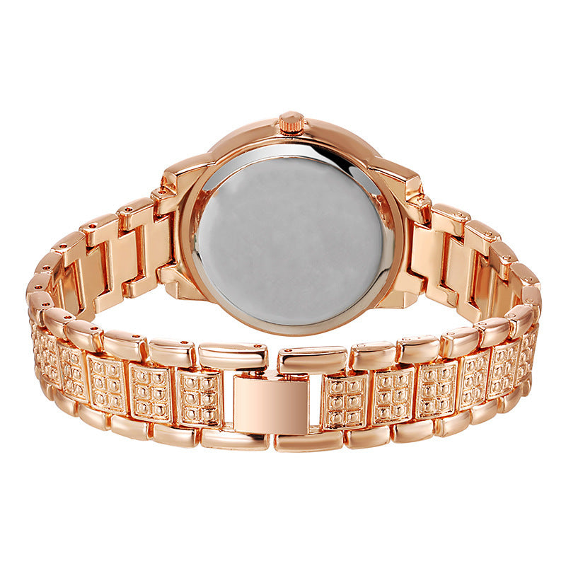 Factory In-Stock Diamond-Studded Roman Pattern Women's Watch Starry Sky Diamond-Studded Quartz Fashion Women's Watch Bracelet Treasure Bowl