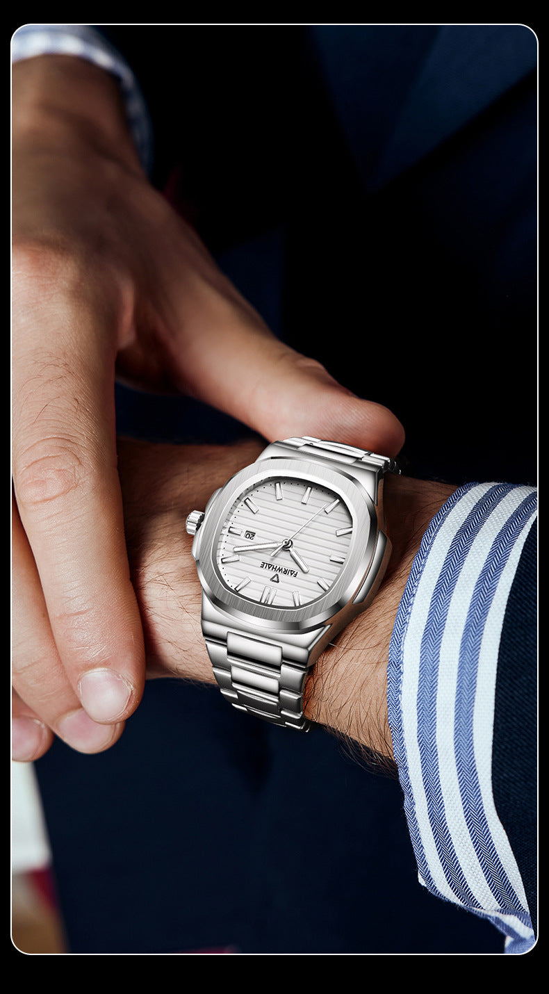 Mark Huafei Mark Fairwhale Men's Watch Business Simple Quartz Watch Popular Nautilus Watch