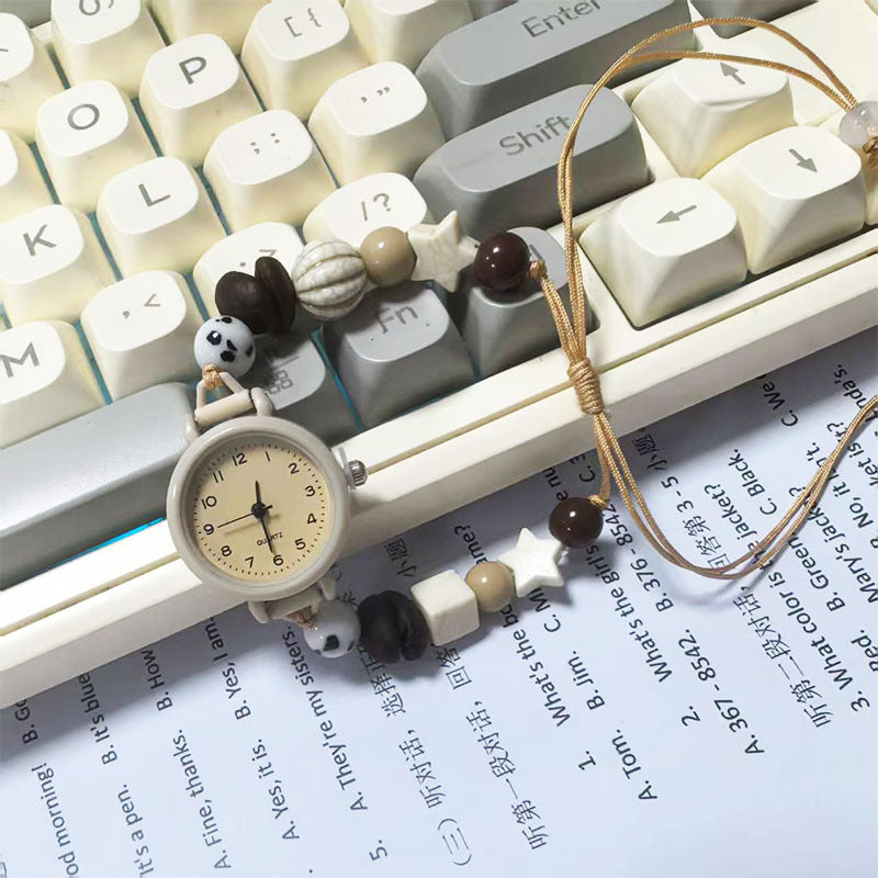 E-commerce hot-selling product Ins Student Watch Dopamine Small Artistic Watch for Female Students High-end Exam Watch