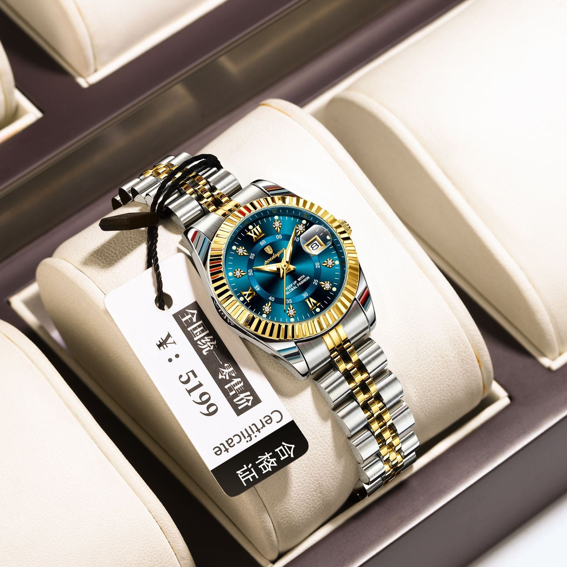 Swiss Brand Luxury Women's Watch New Waterproof Luminous Quartz Wristwatch Live Export Hot Item Dropshipping