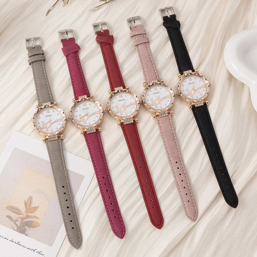 New Cross-Border Trade Watch Simple Niche Fashion Quartz Watch Hot-Selling Retro Women's Watch