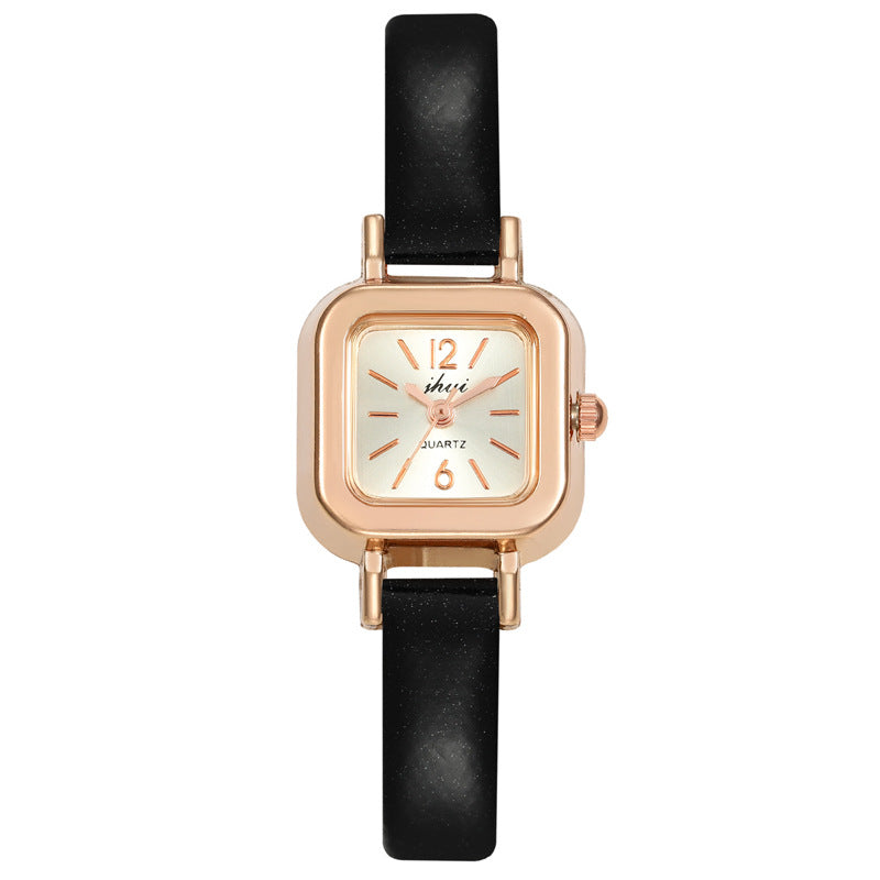 Square Women's Watch Thin Strap Korean Style Mini Women's Watch Simple Student Casual Retro Women's Watch