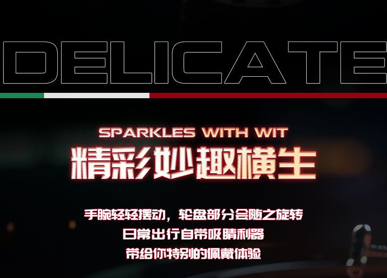 Mark Huafei/Mark Fairwhale Watch Brand Roulette Rotatable Watch Cross-Border Men's Quartz Watch