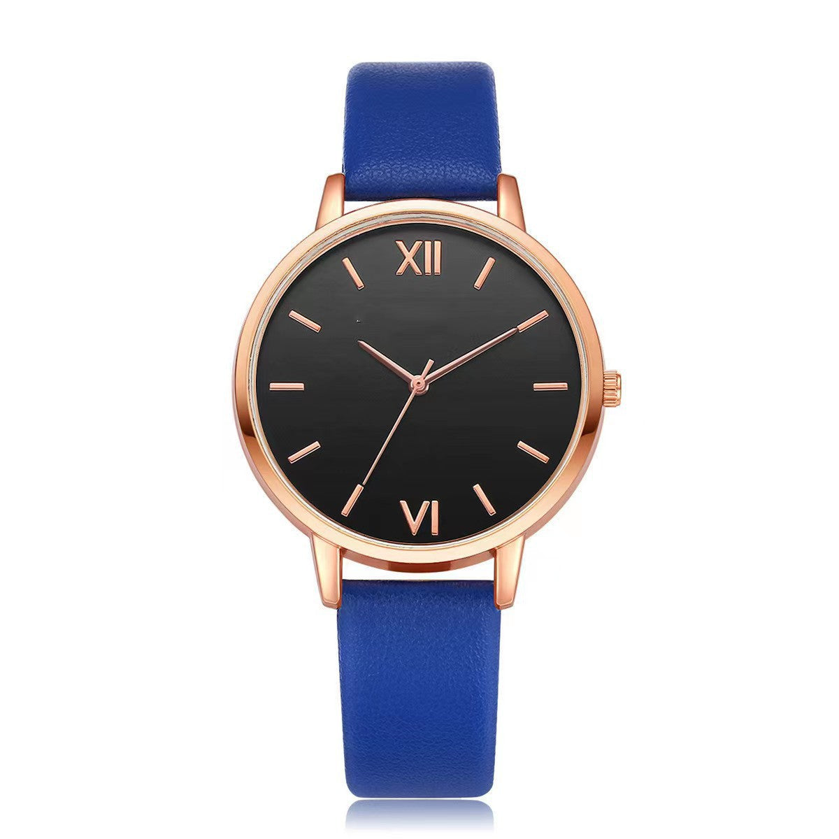 New export simple set quartz wristwatch trendy pu Watch Strap Women's Watch Strap Bracelet Bracelet Set Women's Watch