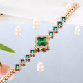 Source Factory Hot Sale Fashion Four-Leaf Clover Bracelet Quartz Watch Casual Versatile Women's Watch