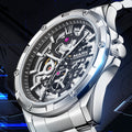 Mark Huafei Mark Fairwhale Brand Watch Waterproof Luminous Double-sided Hollowed Out Fully Automatic Mechanical Watch