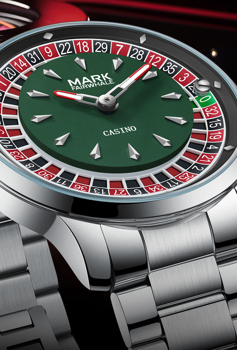 Mark Huafei/Mark Fairwhale Watch Brand Roulette Rotatable Watch Cross-Border Men's Quartz Watch