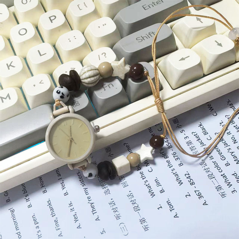 E-commerce hot-selling product Ins Student Watch Dopamine Small Artistic Watch for Female Students High-end Exam Watch