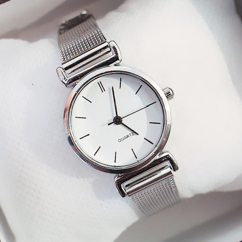 Southeast Asia Cross-Border Women's Watches Wholesale Mesh Strap Watches Women's Light Luxury Niche Quartz Watches Women's Watches