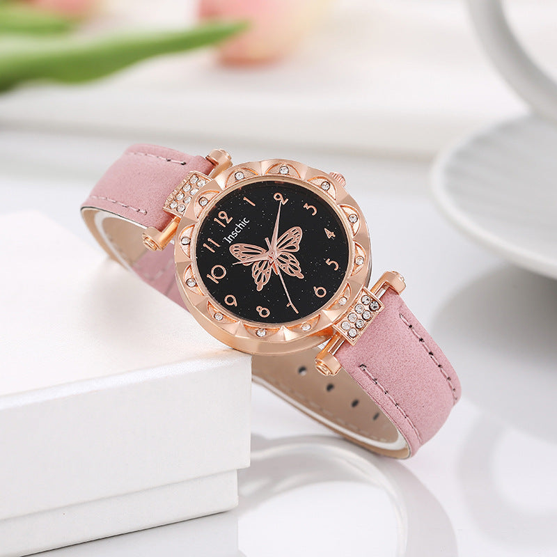 Cross-border E-commerce Hot-selling Women's Watch Large Butterfly Casual Decorative Watch High-end Quartz Watch for Women Wholesale