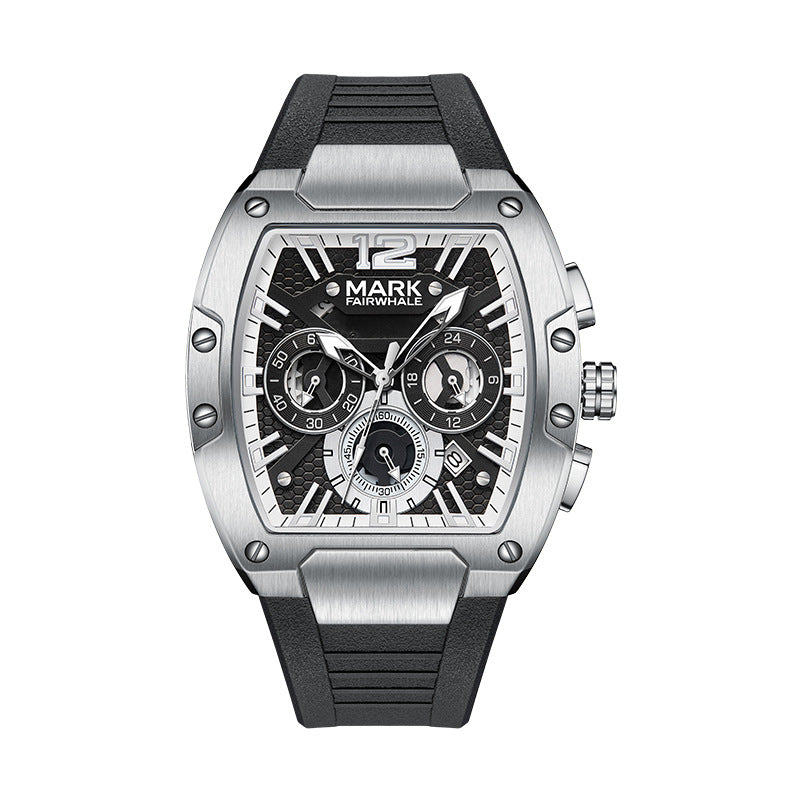 Mark Huafei Mark Fairwhale Brand watch for men, multifunctional six-hand waterproof luminous new quartz watch