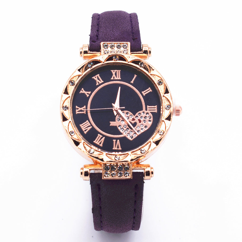Cross-Border Hot-Selling Women's Watches Wholesale Heart Simple Personality Women's Watches Female Student Decorative Wristwatches Quartz Watches