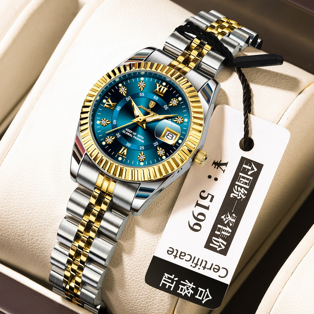 Swiss Brand Luxury Women's Watch New Waterproof Luminous Quartz Wristwatch Live Export Hot Item Dropshipping