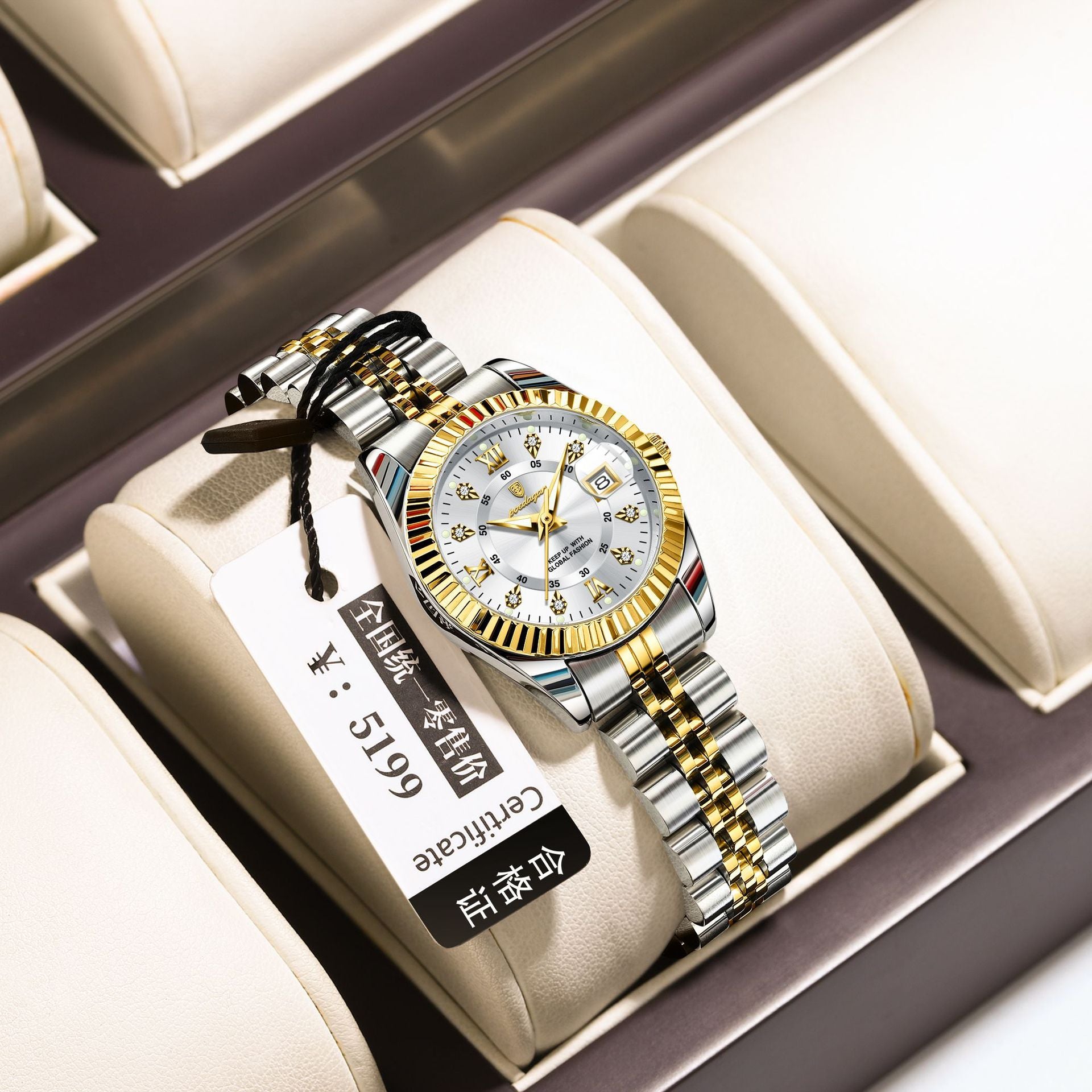 Swiss Brand Luxury Women's Watch New Waterproof Luminous Quartz Wristwatch Live Export Hot Item Dropshipping