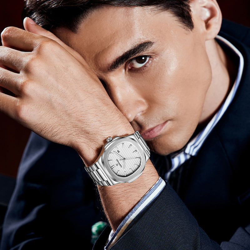 Mark Huafei Mark Fairwhale Men's Watch Business Simple Quartz Watch Popular Nautilus Watch