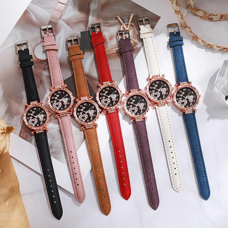 Southeast Asia Cross-Border E-commerce Low Price Women's Watches Wholesale Fashion Simple Belt Watches Girls Casual Quartz Watches