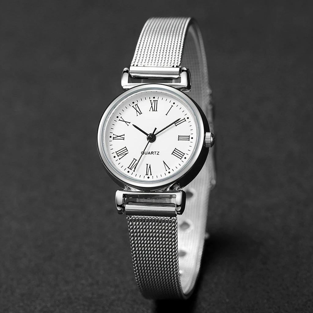 Southeast Asia Cross-Border Women's Watches Wholesale Mesh Strap Watches Women's Light Luxury Niche Quartz Watches Women's Watches
