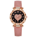 Cross-Border Hot-Selling Southeast Asian Women's Watch Big Heart Casual Decorative Watch for Girls with Diamond Inlay Wholesale