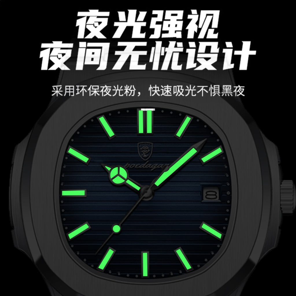 Swiss Brand New Waterproof Ultra-Thin Men's Watch Calendar Quartz Watch Live Export Hot Item Dropshipping